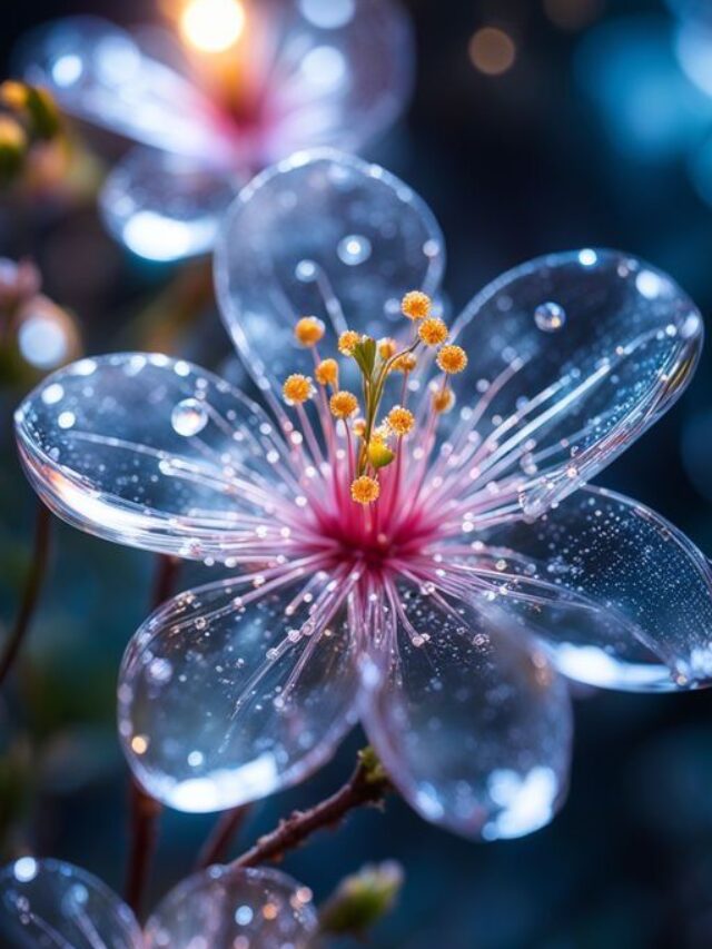 Nature’s Magic – Flowers That Turn Transparent in Rain