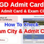 ssc gd constable exam city admit card